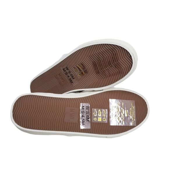 Madewell Sidewalk Recycled Fur-Dyed Calf Sneaker Women Size 6 NEW - Picture 11 of 12